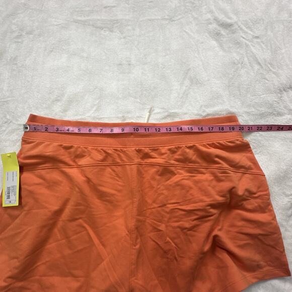 NWT All In Motion French Terry Mid Rise Shorts With Pockets Coral Orange Size 1X - Picture 6 of 11